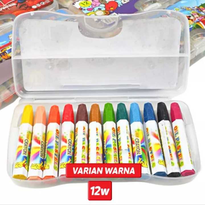 vAEOHglOP8u15ag8PdxLMEmEc3m6BOhbEWQ1igzy Crayon Krayon Mini Set 12 Warna Anak Anak Mewarnai - Image 1