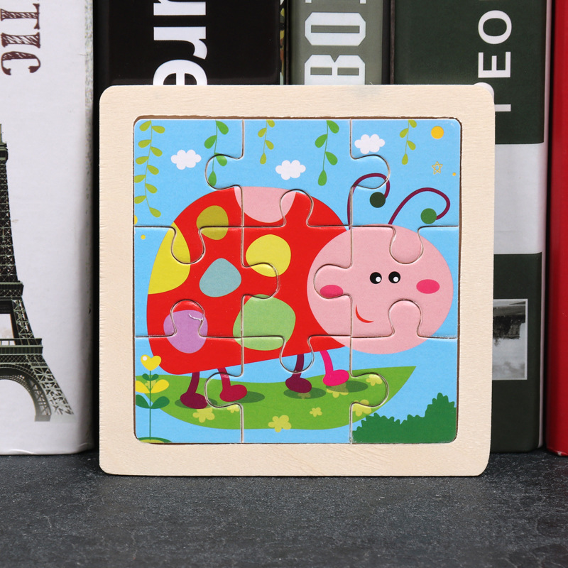 BWQzSG9YXwPRK2lckphN4CqDZ3Hmsj8qTk9DyrJZ Mainan Edukasi Anak MINI WOODEN PUZZLE Jigsaw Kubus Kayu 10.5x10.5cm - Kepik - Image 1