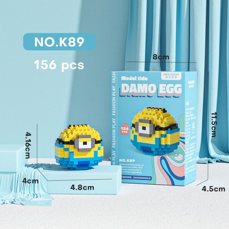 2024080109225454a02b5bf71b71238b5877fc00635e4c Block Bricks Nano DIY Lego Mini Mainan Blok - Minnion - Image 1