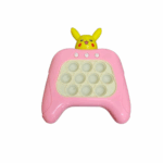 Mainan Pop it Game Console Elektronik Fidget Toys Push Bubble Game - PIKACU PINK PUTIH