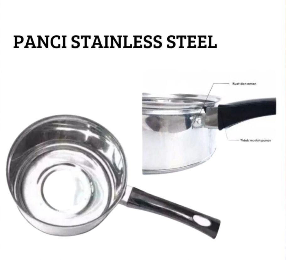 VZNEzT8l48x1DfpK6PtAzUpEIPJ5QOaTrAVf97LL Panci Rebus Susu Stainless Milk Pot Stainless Steel Tanpa Penutup - Image 1