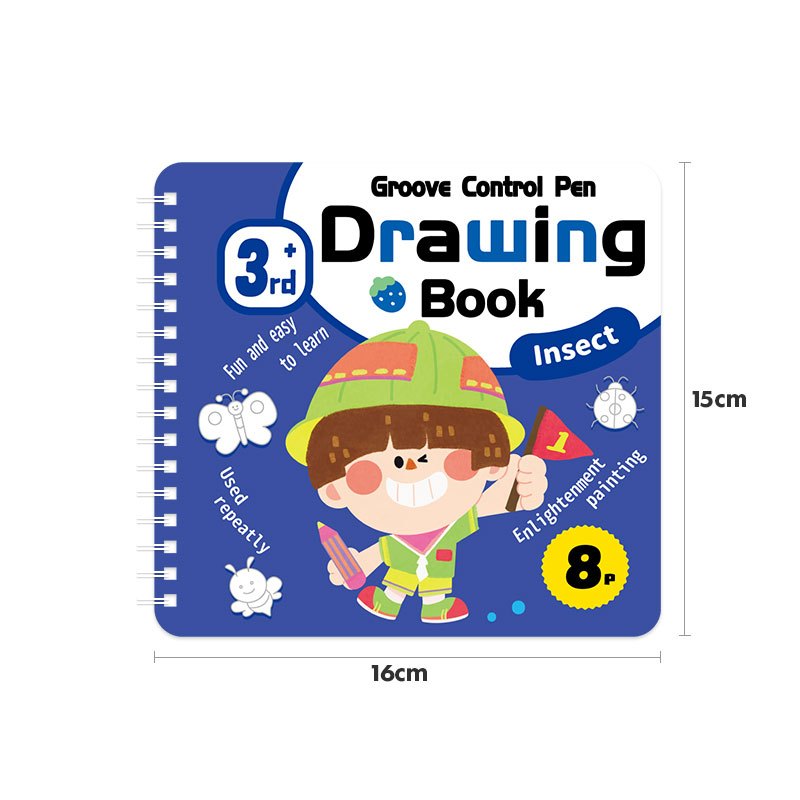 cMV02GnVft7wjhSeYAIiHMTCZi30HSjBJhctm9w7 Buku Mewarnai Anak Coloring Book 8 Lembar - Insect - Image 1