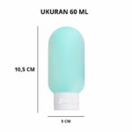 Botol Sabun Shampoo Cair Macaron Mini Travelling Isi 60 ML - Hijau