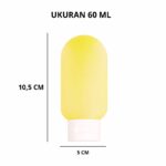 Botol Sabun Shampoo Cair Macaron Mini Travelling Isi 60 ML - Kuning