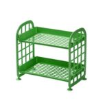 Rak Plastik Mini 2 Susun Multifungsi Bumbu Dapur Kosmetik Make Up