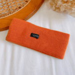 Headband Rajut Karet Fashion Model Sporty Elastis Desain Unik Olahraga - Orange