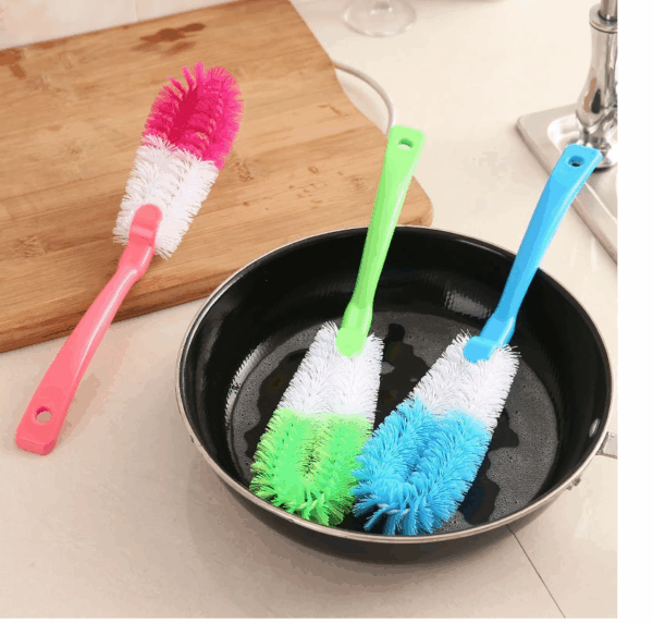 Sikat Botol Bayi Gelas Cangkir Fleksibel Pembersih Kotoran Panjang