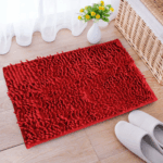 Keset Cendol Mickrofiber Halus Lembut Anti Slip Kamar Mandi Ruang Tamu - Merah