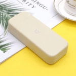 Kotak Tempat Penyimpanan Kacamata Desain Modis Logam Elegan Soft Color - Abu