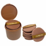 Sponge Spons Make Up 7 Pcs Lembut Packaging Toples Praktis Lebih Aman - Round Coffe
