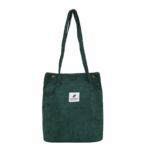 Totebag Fashion Wanita Bahan Corduroy Korea Style Canvas Sling Bag - Hijau