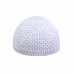 Peci Rajut Kopiah Dewasa Kekinian Variasi Warna Ramadhan Lebaran - Putih