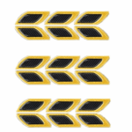 Stiker Carbon Dekorasi Mobil Nyala Warning Sign Keamanan Eksklusivitas - Orange