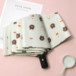 Payung Lipat Motif Beruang Lucu Folding Umbrella Bear Hujan dan Panas