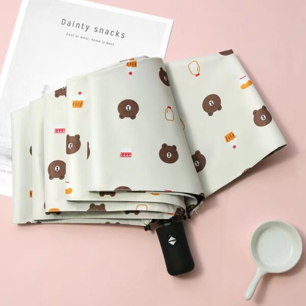 Payung Lipat Motif Beruang Lucu Folding Umbrella Bear Hujan dan Panas