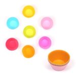 Cetakan Kue Silikon Food Grade Praktis Bekal Bento Anak Cupcake dan Muffin - Bulat