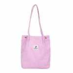 Totebag Fashion Wanita Bahan Corduroy Korea Style Canvas Sling Bag - Pink