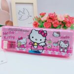 Kotak Pensil 2 Sekat Magnet Anak Sekolah TK SD Karakter Lucu Sanrio - Kitty