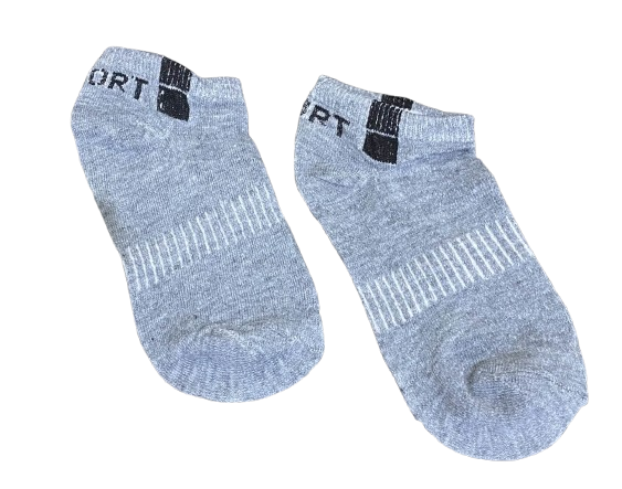 0wuuZqY5oo432g9dbYpM7RurHAAUvwBFuvUQKMNl Kaos Kaki Pendek Semata Kaki Olahraga Tebal New Sport 3/4 - Abu - Image 1