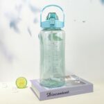 Botol Minum Minuman Motivasi Tumbler Viral Lucu Kekinian 2 Liter - Transparan Hijau