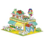 Puzzle Mainan Edukasi Anak 3D Paper House Melatih Kreativitas Anak - Toko Ice Cream