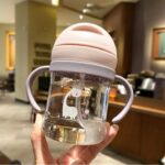 Botol Minum Anak Pegangan Training Cup Food Grade Desain Anti Selip - Pink