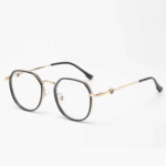 Kacamata Anti Radiasi Frame Plastik Lensa Transparan Blue Light - Hitam