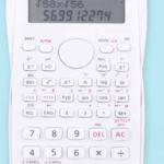 Kalkulator Ilmiah SinCosTan 240 Fungsi Layar LCD HD Baterai L1131 - Putih