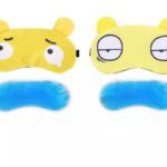 Penutup Mata Karakter Ekspresi Eye Cover Sleep Motif Boneka Lucu - Kuning