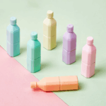 Highlighter Desain Lucu Warna Warni Menandai Poin Penting Pencatatan - Botol