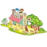 Puzzle Mainan Edukasi Anak 3D Paper House Melatih Kreativitas Anak - Zoo