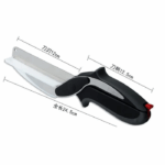 Cutter Pisau Guntingn 2 in 1 Dapur Besar Stainless Steel Multifungsi