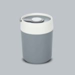 Tempat Makan Bubur Sup Mini Portable Makanan Tahan Panas Anti Tumpah - Abu