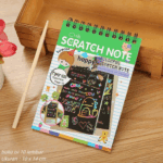 Buku Gambar Anak Gores Mini Magic Scratch Note Kreatif - Hijau