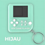 Gantungan Kunci Game Tetris Mini Portable Mainan Klasik - Hijau