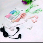 Handsfree Headset Earphone Karet Kabel Warna Color Matte Variasi Warna - Pink - Image 9