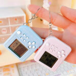 Gantungan Kunci Game Tetris Mini Portable Mainan Klasik - Orange - Image 3