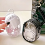 Mini Pouch Polos Aesthetic Transparan Tempat Charger Multifungsi PVC