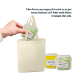 Sabun Kertas Travel Mini Motif Bunga Praktis untuk Cuci Tangan - Biru - Image 5