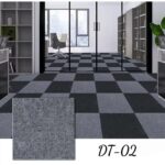 Karpet Puzzle Polyester Polos Alas Lantai Kantor Rumah Hotel Nyaman - Abu terang