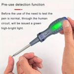 Obeng Tespen Listrik Dual LED Tester dengan Indicator Sensor - Image 3