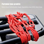 Jaring Helm Motor Tali Pengikat Barang Bagasi Helmet Net Serbaguna - Hitam - Image 5