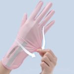 Sarung Tangan Wanita Anti UV untuk Motor Bahan Adem dan Stylish - Hitam - Image 2