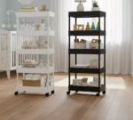 Rak Dapur Plastik Persegi 3-4 Susun Hemat Tempat dan Praktis - 3 Susun Putih - Image 5