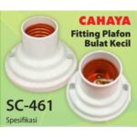 Fitting Lampu Plafon Segi E27 Tempat Lampu Di Plafon - Fitting SC-461