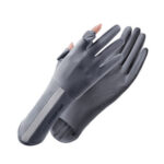 Sarung Tangan Wanita Anti UV untuk Motor Bahan Adem dan Stylish - Abu Tua