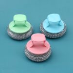 Sikat Cuci Piring Bulat Sabut Kawat Dengan Gagang Multifungsi -