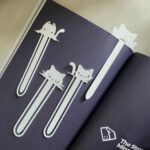 Set Pembatas Buku 4 Model Berwarna Putih untuk Menandai Halaman - Putih