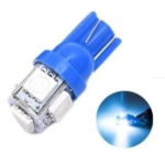 Lampu LED T10 Model Jagung Warna Senja Kota Sein 5 Mata 5 Titik untuk Mobil dan Motor - Putih - Image 6