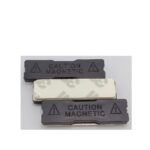 Nametag Magnet Caution Grade Super dengan Plat Besi Anti Karat - Hitam